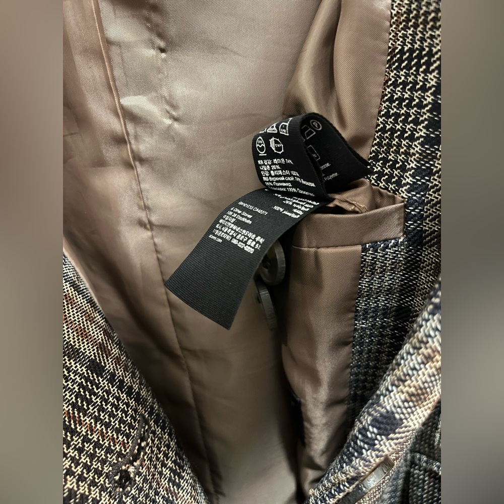 & Other Stories Fitted Checkered Blazer in Size 8 - Picture 10 of 12